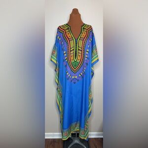 Sante Kaftan Colorful Maxi Lounge Resort Wear Bold Colors One Size